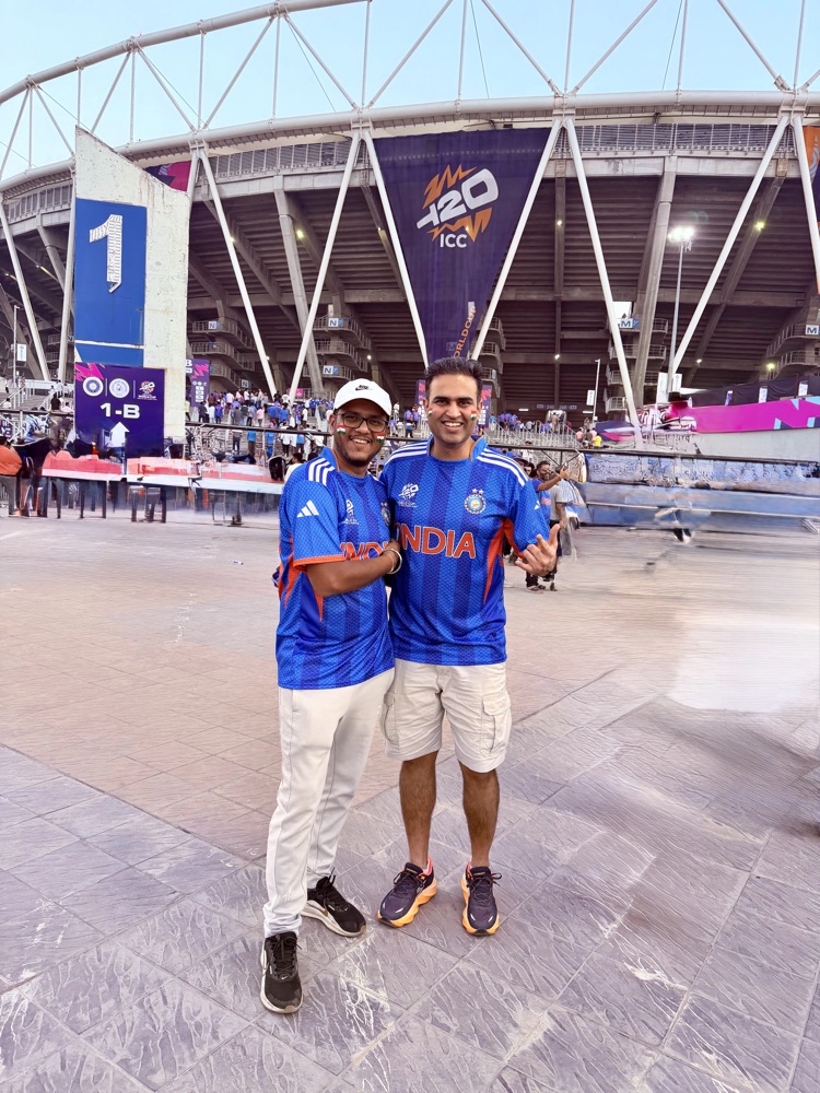 Cheering India at the ICC T20 World Cup in Ahmedabad